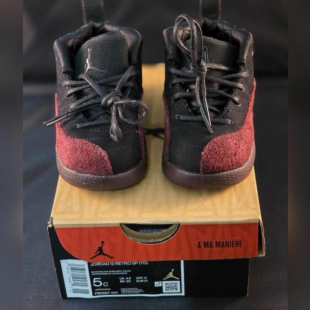 A Ma Maniére x Jordan 12 Retro SP TD 'Black' |  FB2687 001 | Size: 5C